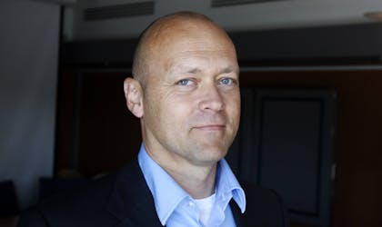 Harald Jacobsen (48) fra Lillesand er ansatt som ny administrerende direktør i Fædrelandsvennen FOTO: LARS HOEN