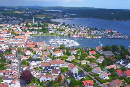 Lillesand flyfoto